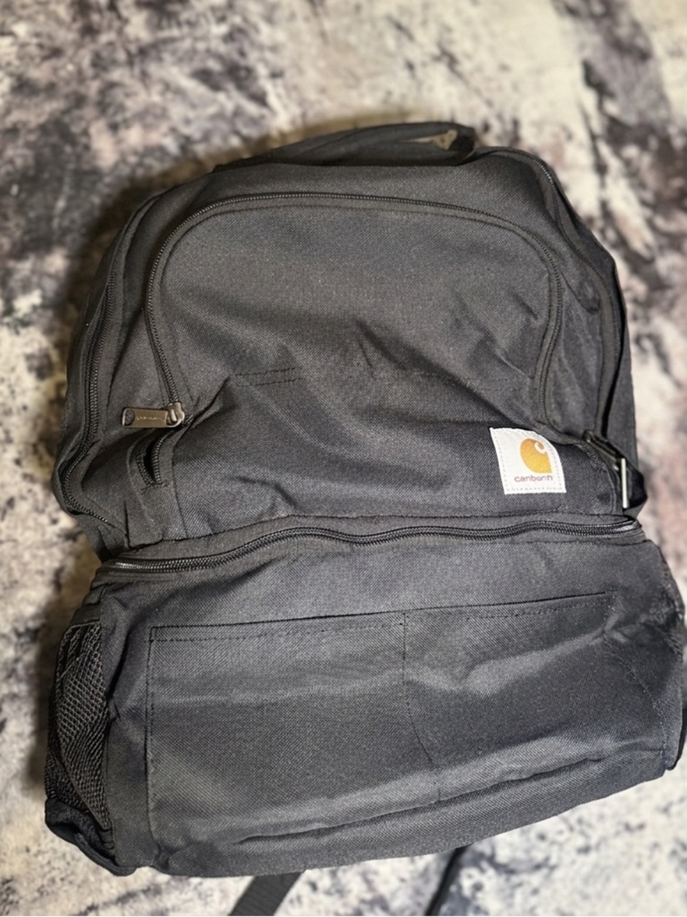 Carhartt Black 2-in-1 Backpack: Insulated Cooler +Gear Compartment-Rain Defender - Picture 9 of 14